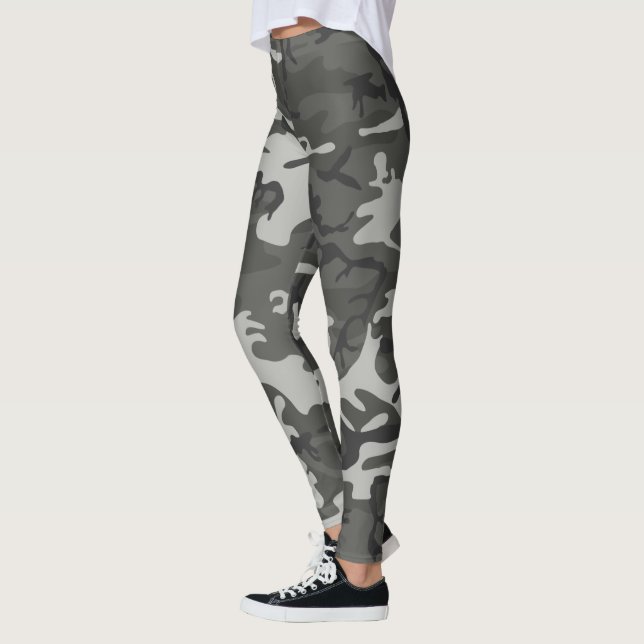 Cool and Trendy Urban Camouflage Pattern Leggings (Left)