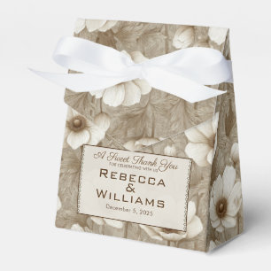 Cool Anemones Aesthetic Winter Wedding Favour Box