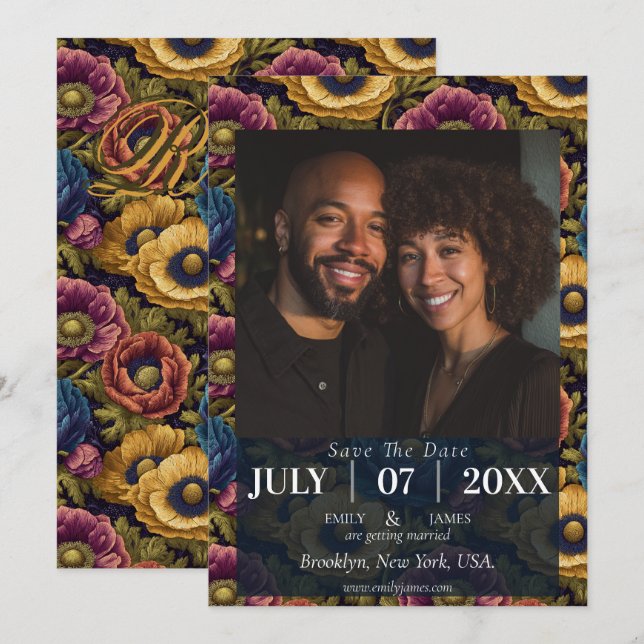 Cool Anemones Fantasy Lakeside Wedding (Front/Back)