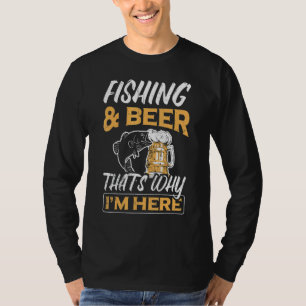 Cool Angler  Fishing And Beer For Fishermen T-Shirt