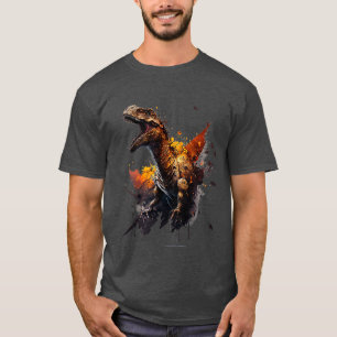 Cool angry dinosaur wild raptor   1  T-Shirt
