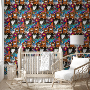 Cool Animal Pattern - Cute Cats 8 Wallpaper