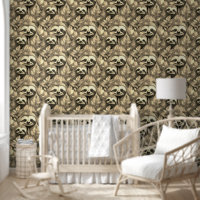 Cool Animal Pattern - Cute Sloth 1a