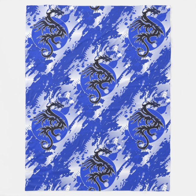 Cool Animal Pattern - Dragons 5 Fleece Blanket (Front)