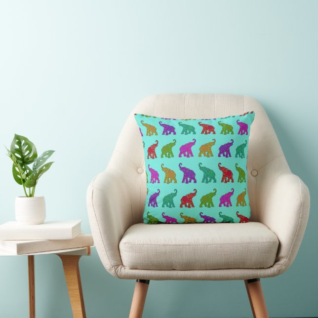 Cool Animal Pattern - Elephant 8 Cushion (Chair)