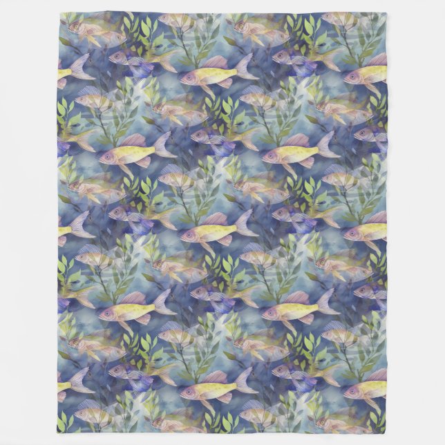 Cool Animal Pattern - Gecko 1 Fleece Blanket (Front)