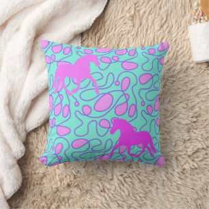 Cool Animal Pattern - Horse Silhouette 1  Cushion