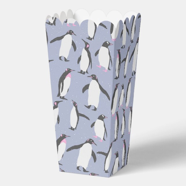 Cool Animal Pattern - Penguin 1 Favour Box (Back)