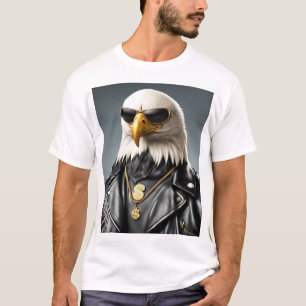 Cool Animal With Sunglasses And A Leather Jacket T-Shirt