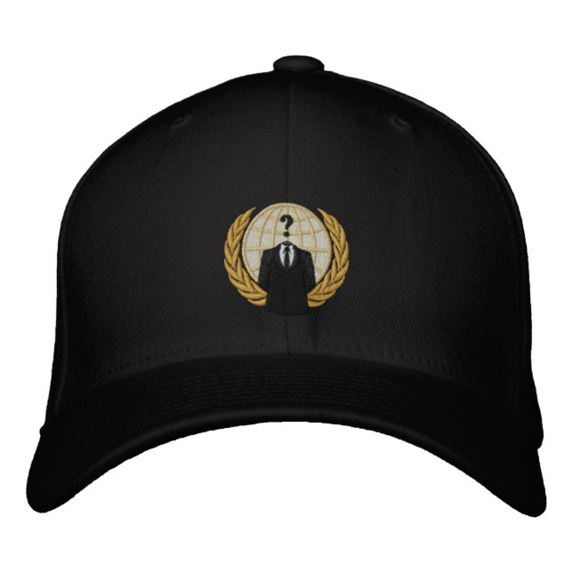 Cool Anonymous Logo Embroidered Cap (Front)