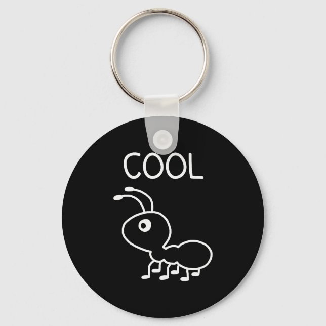 Cool Ant, Puns, Funny, Jokes, Sarcastic  Key Ring (Front)
