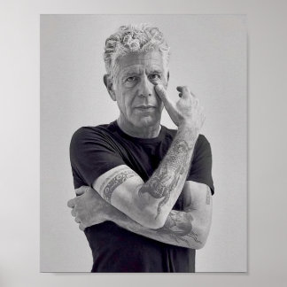 cool anthony bourdain  poster