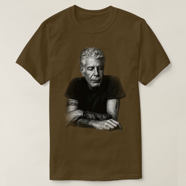 Cool Anthony Bourdain T-Shirt (Design Front)