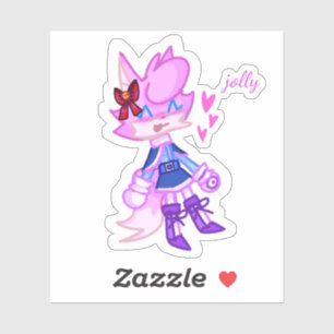 Cool Anthro Animal Version 2  Laptop Sticker 