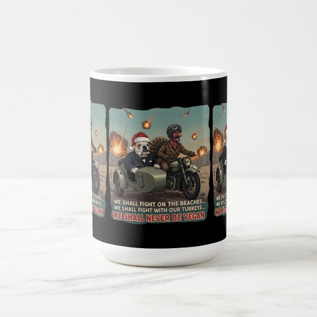 Cool anti vegan coffee mug (Center)