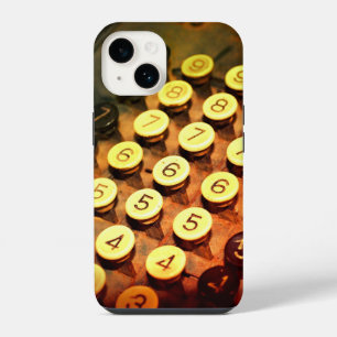 cool antique adding machine keys photography iPhone 14 case