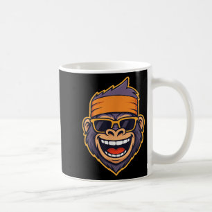 Cool Ape Gorilla Head Funky Monkey Retro Bandanna Coffee Mug