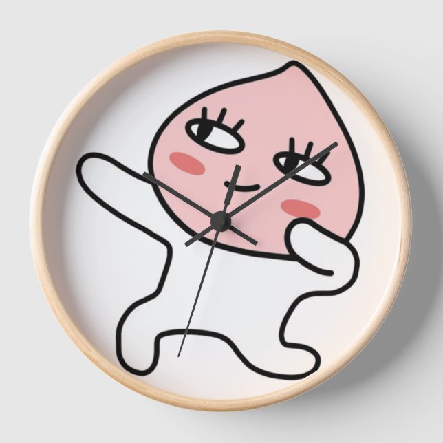 Cool Apeach Clock (Front)