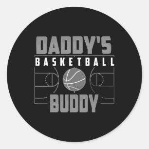 Cool Appealing Daddy's Sketll Buddy Gift Classic Round Sticker