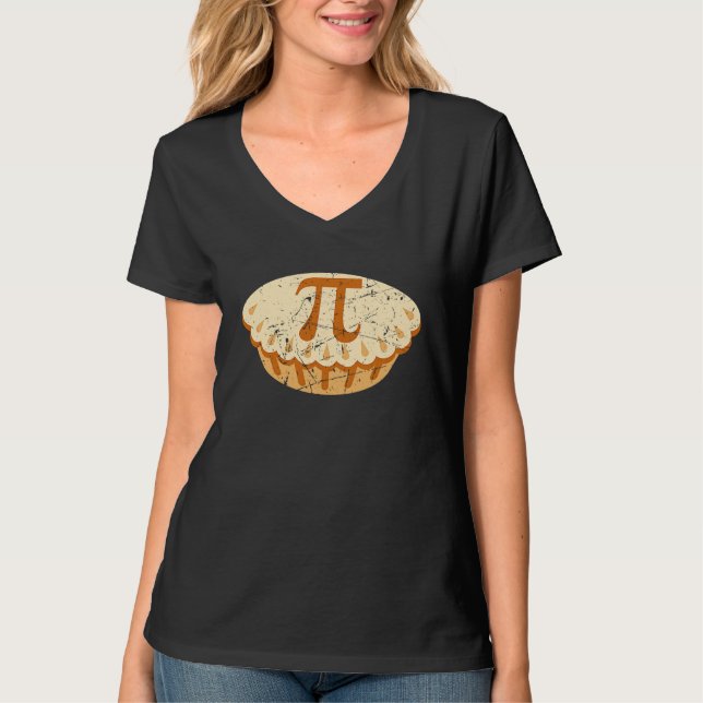 Cool Apple Pie Pi Day Symbol Math Teachers Student T-Shirt (Front)