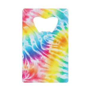 Cool Aqua Red Blue Yellow Orange Tie Dye