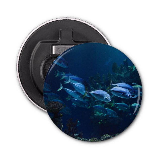 Cool Aquarium Fish Dark Water Bottle Opener (Front)