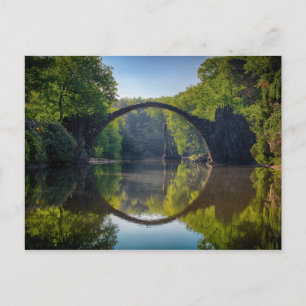 Cool Arch Bridge Reflection Postcard
