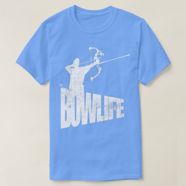Cool Archery Archer Silhouette Bow Life  T-Shirt (Design Front)