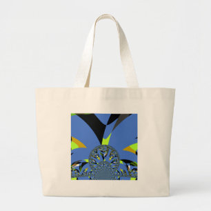 Cool Arches with Fractal Spheres Art Design Large Tote Bag