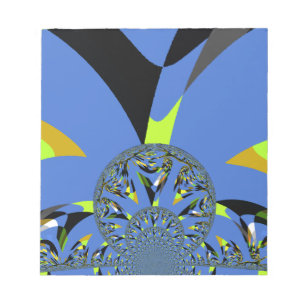 Cool Arches with Fractal Spheres Art Design Notepad