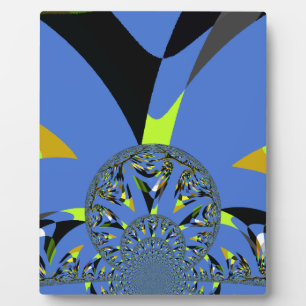 Cool Arches with Fractal Spheres Art Design Plaque