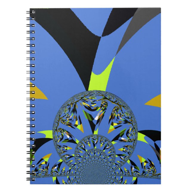 Cool Arches with Fractal Spheres Art Design Spiral Notebook (Front)
