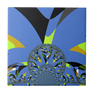 Cool Arches with Fractal Spheres Art Design Tile