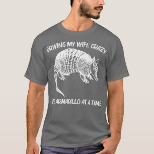 Cool Armadillo For Men Dad Giant Pink Fairy Banded T-Shirt