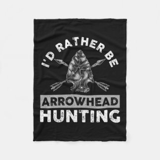 Cool Arrowhead Design For Men Women Arrowhead Hunt Fleece Blanket