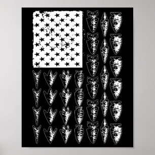 Cool Arrowhead For Men Women Bowhunt Arrow Hunting Poster