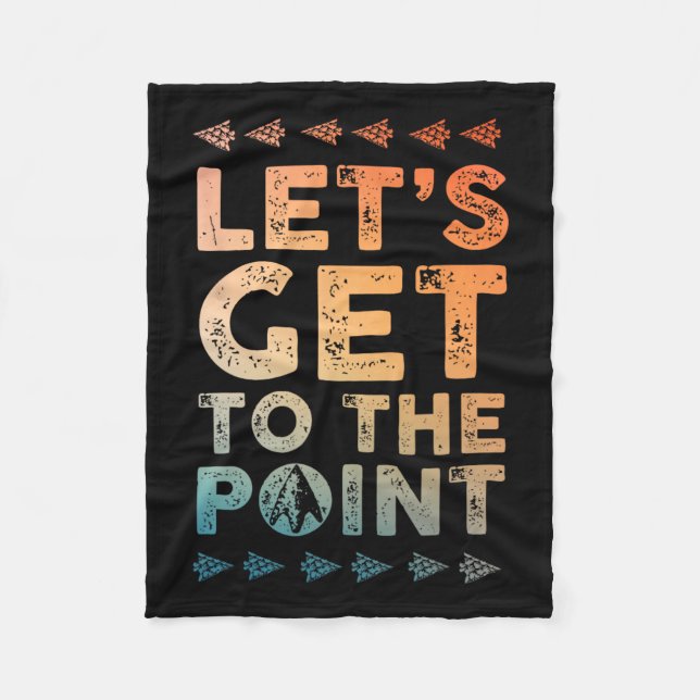 Cool Arrowhead Hunting Design For Men Women Arrowh Fleece Blanket (Front)