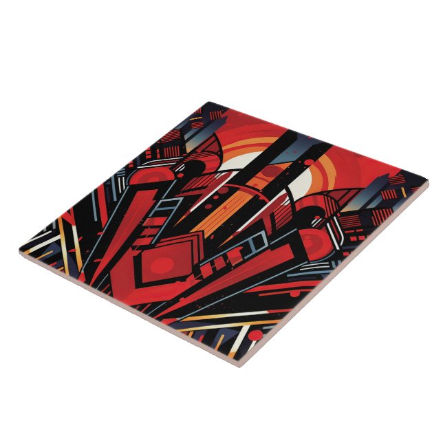 Cool art deco style  tile (Side)