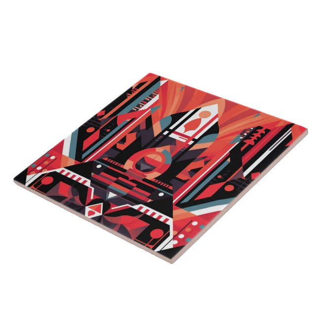 Cool art deco style  tile (Side)