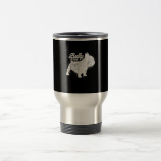 cool art painting french bulldog frenchie gift travel mug