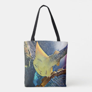 Cool Artistic Underside of Stingray Tote Bag