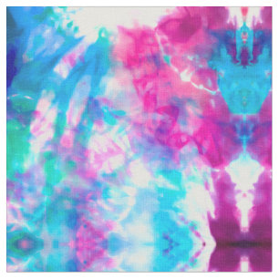 Cool Artsy Girly Purple Pink Blue Tie Dye Pattern Fabric