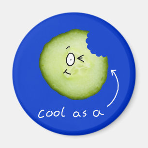 cool as a cucumber fridge magnet