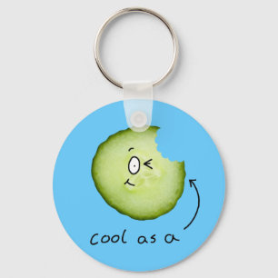 cool as a cucumber key chain
