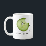 cool as a cucumber mug<br><div class="desc">novelty cool as a cucumber funny character mug</div>