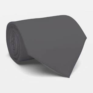 Cool Ashy Dark Grey Pop Of Colour Neckwear