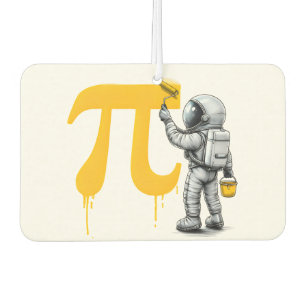 Cool Astronaut Painting Pi Symbol Pi Day  Car Air Freshener