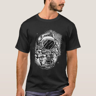 Cool Astronaut Spaceman Floating In Deep Space T-Shirt