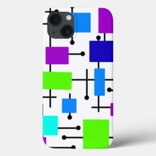 Cool Atomic Rectangles iPhone 13 Case