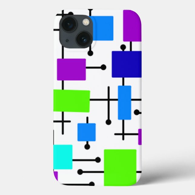 Cool Atomic Rectangles Case-Mate iPhone Case (Back)